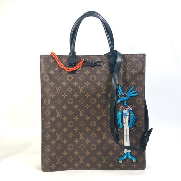 LOUIS VUITTON M45667 Monogram LVFriends Sac Plat Bag 2WAY Tote Bag Shoulder Bag - Picture 1 of 16